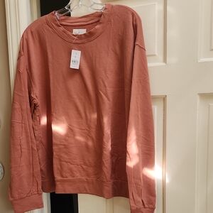 Lou & Grey Terracotta Pullover